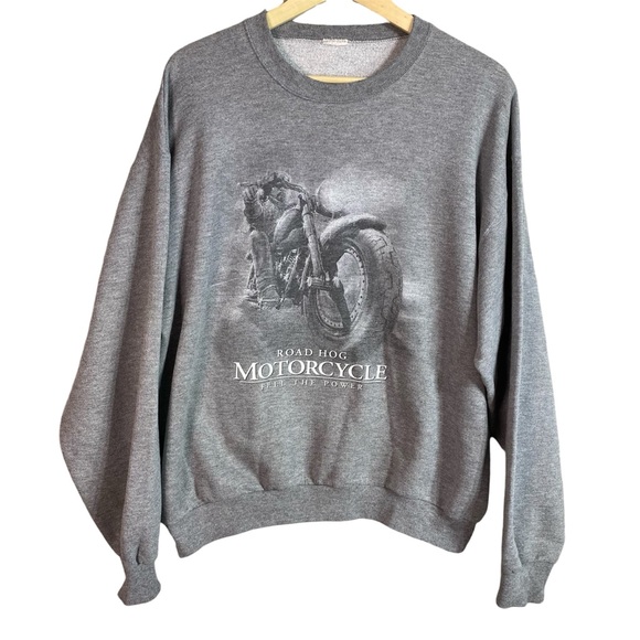 Vintage Other - Vintage Biker Sweatshirt Road Hog Motorcycle